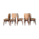 Set de 5 chaises aux pieds compas scandinave vintage 1960