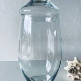 Large apothecary-shaped glass bottle