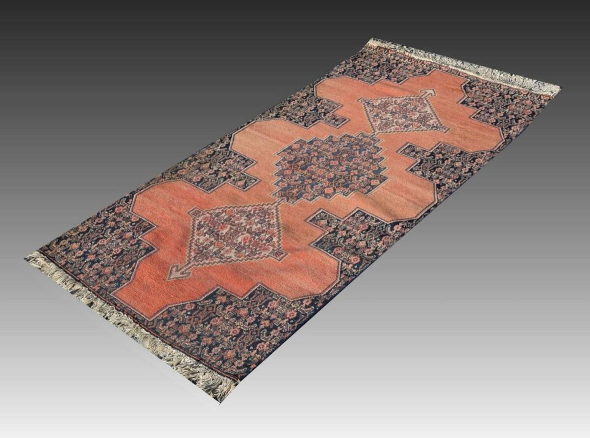 Oriental carpet Iran Senneh: 1.57 x 0.70 metres