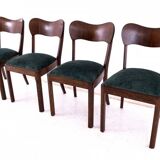 Set of Art Deco chairs, Poland, 1930s.
