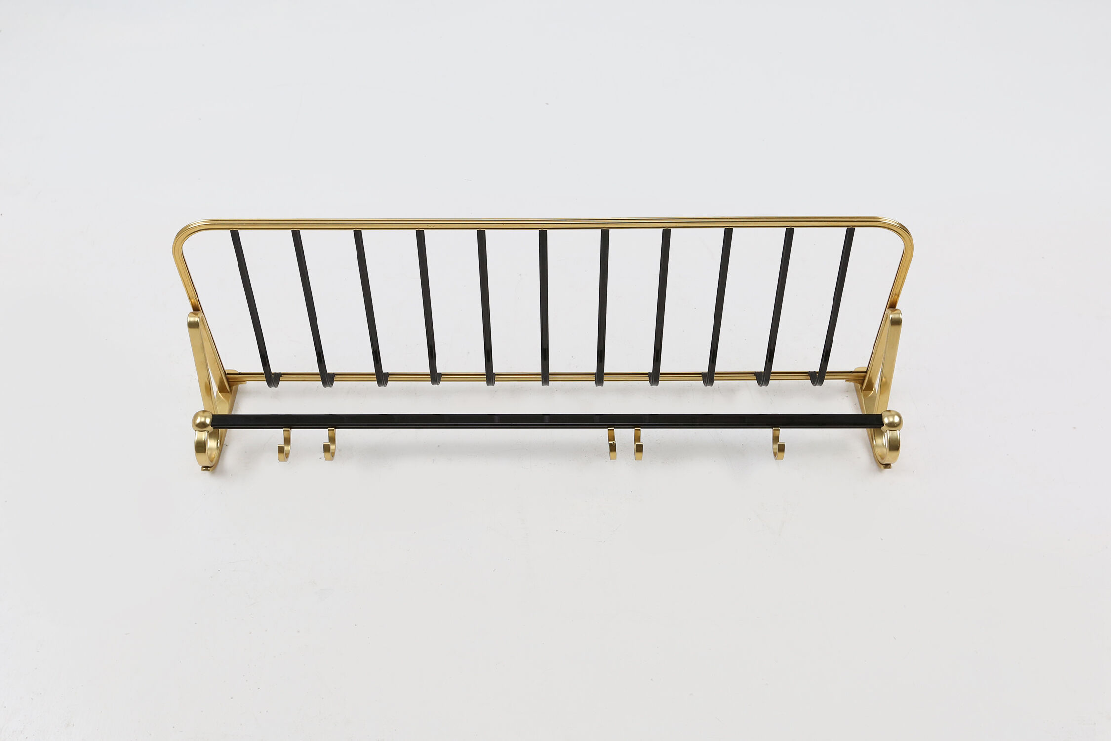 Gold color coat rack, 1960's