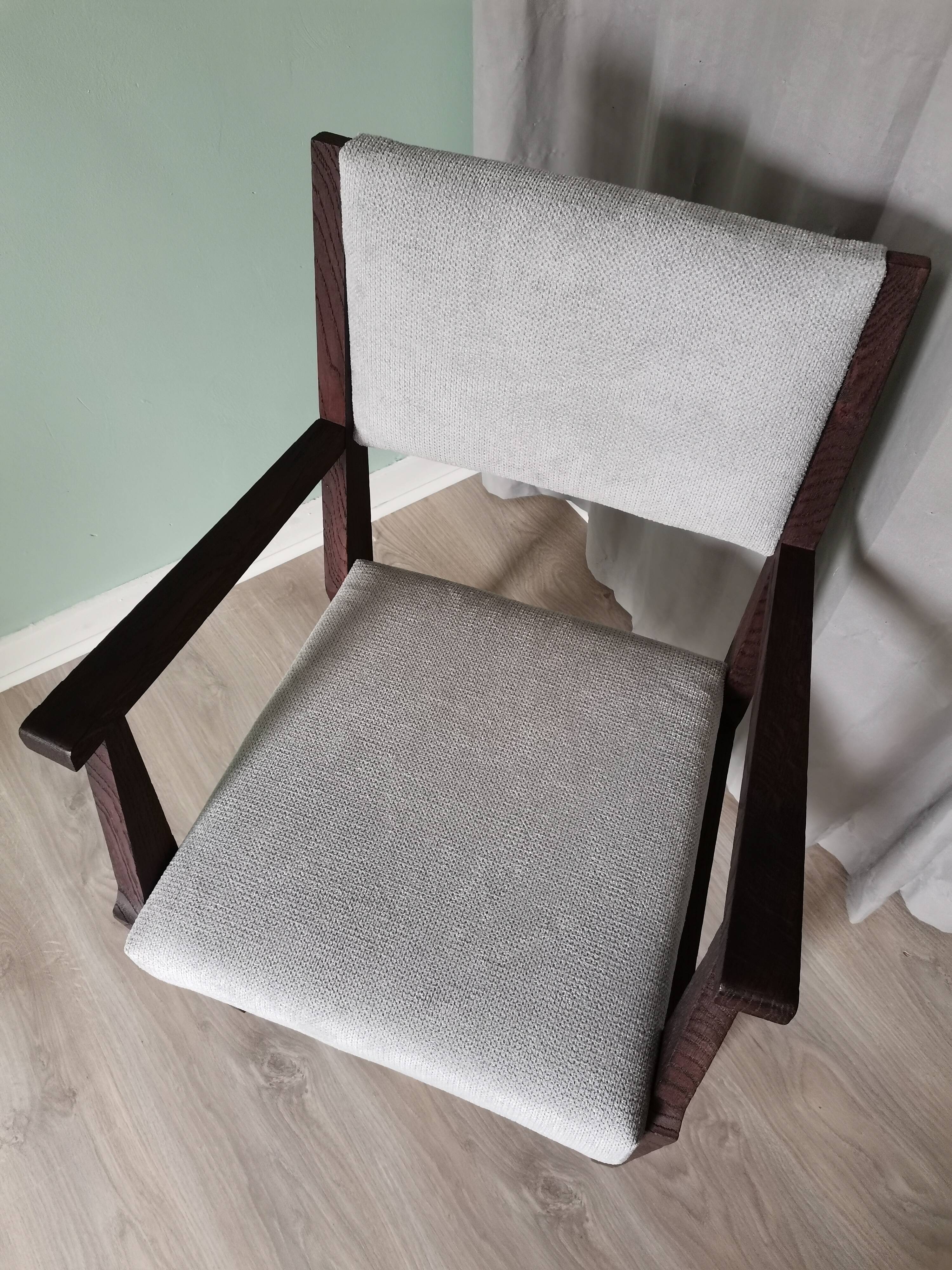 Fauteuils art deco velours gris