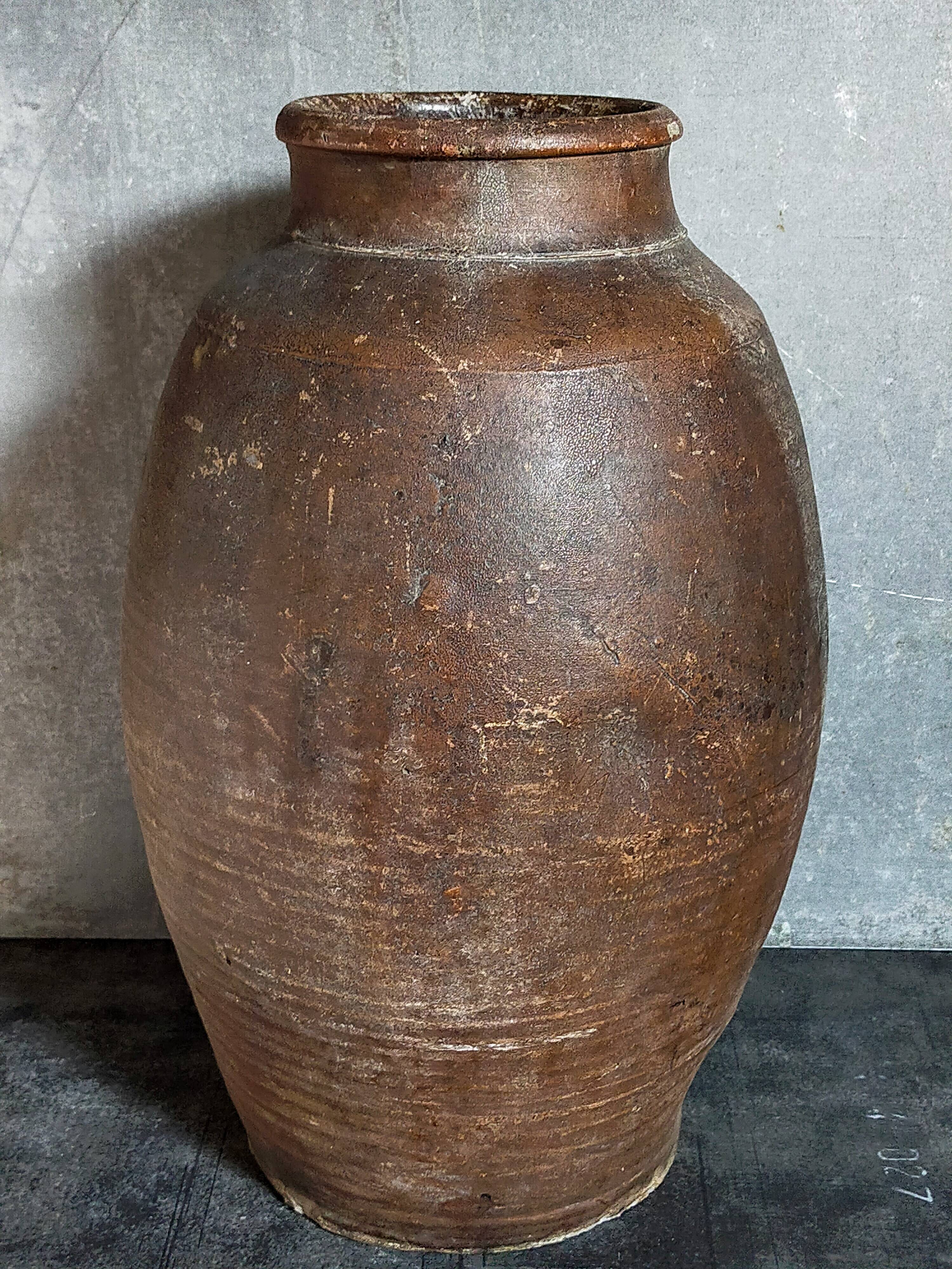 XXL traditional pottery old 19th century folk art 42 cm