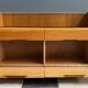 lowboard  with black glass top 1960s