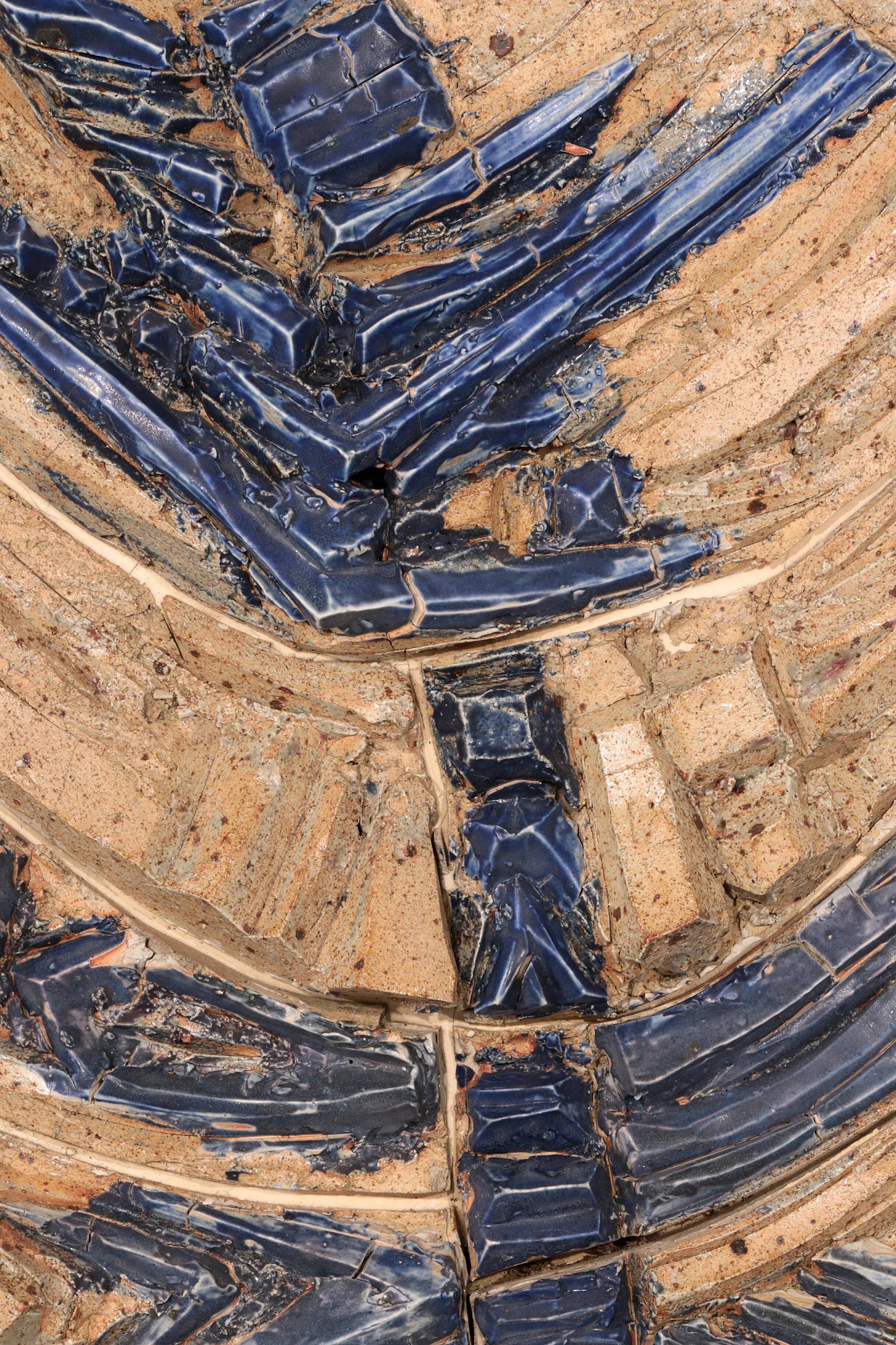 Very rare and large wall tile from Tue Poulsen 1970