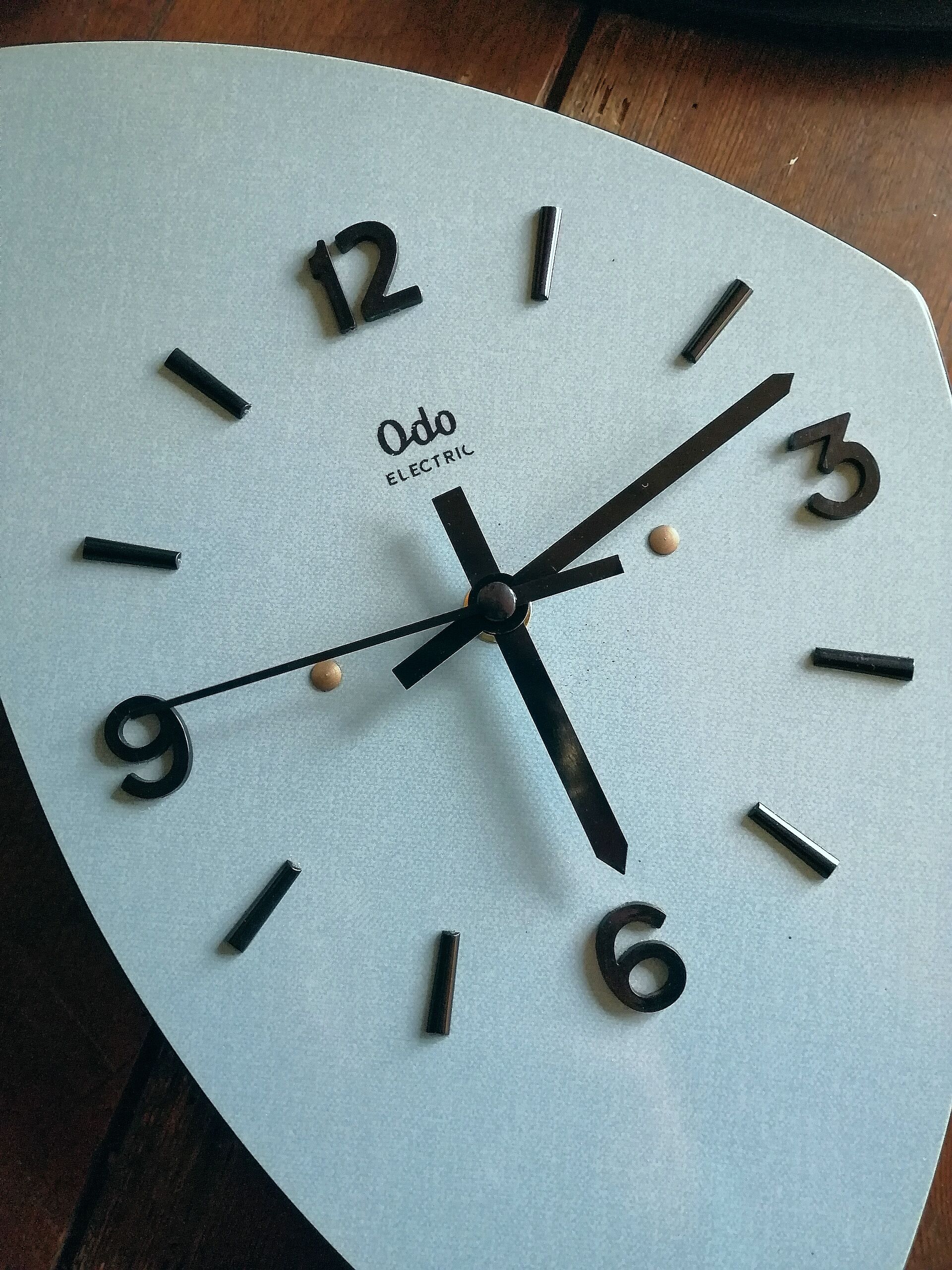 Vintage clock, "Blue Odo" wall clock