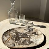 Very large pocket or dish in petrified wood