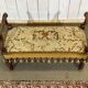 Banquette de fenêtre en noyer début XXème