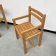 Beech chairs from the 1980s, Sornay.