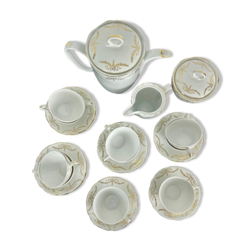 Service à café/thé en porcelaine pour 10 personnes