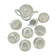 Porcelain coffee/tea service for 10 people