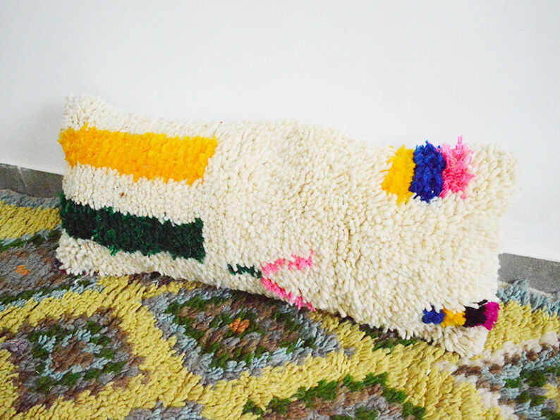 Moroccan carpet cushion cover