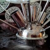 Lustre plafonnier Sputnik 3 feux Emil Stejnar - 1960