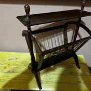 Porte revues vintage en bois - années 50-60