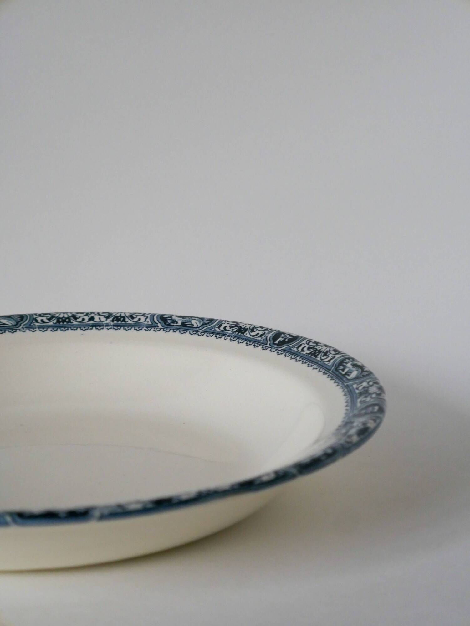 Hollow dish in iron earth model salins model françois 1st 19th century