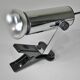 1980s Chrome Metal Clip-On Spotlight
