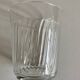 Set of 6 pressed glass tumblers with waves, 1960s France