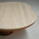 Travertine clover coffee table, 1970s Italy.