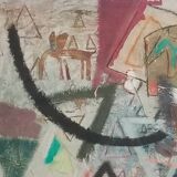 CHAVIGNOT Pierre (1958) - Mixed media on canvas - 89 * 115.5 cms