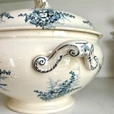 Lunéville tureen in iron clay, “Pheasants” service
