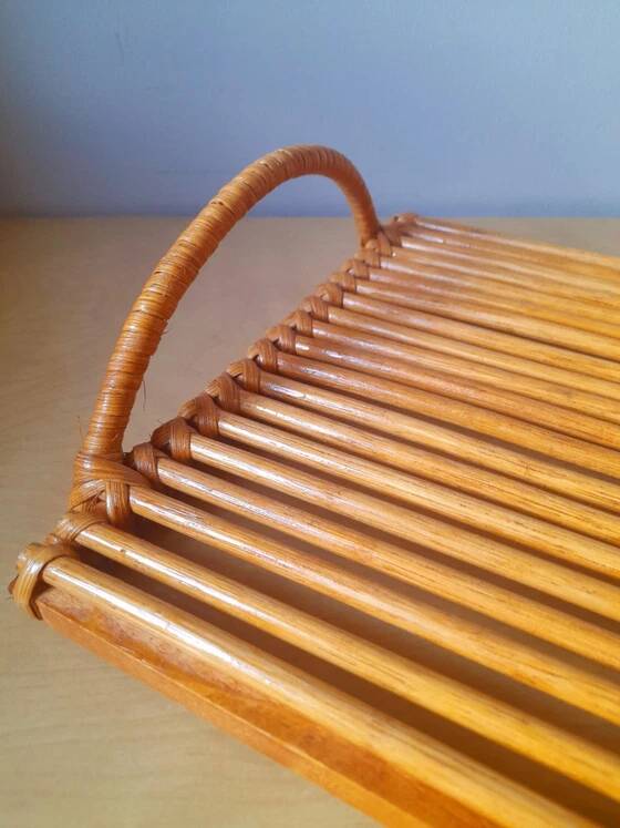 Vintage Rattan Tray