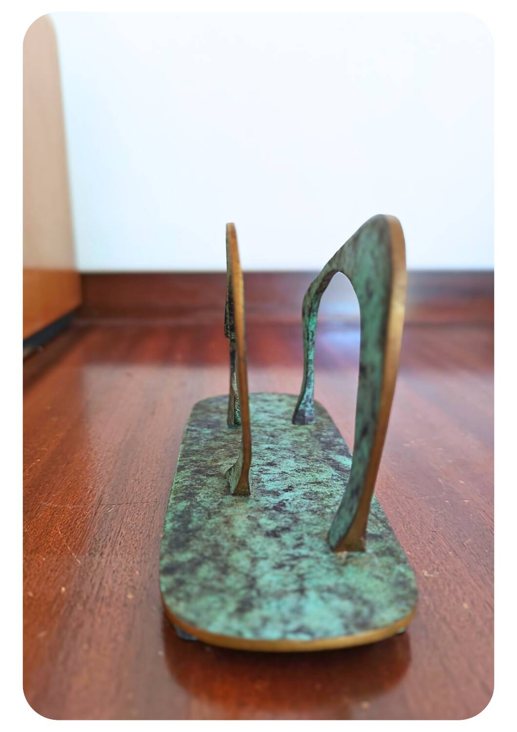 Mid-Century Bronze Letter Holder