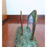 Mid-Century Bronze Letter Holder