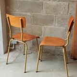Paire de chaises d'école