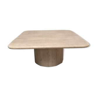 1970 travertine coffee table