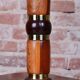 Mid-Century Table Lamp in Walnut, Brass and Glass, Czech, 1960s