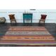 Vintage Turkish Oushak Handmade Wool & Cotton Orange Rug 171x263