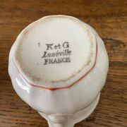 Lot of 3 Badonviller and K&G Lunéville creamers
