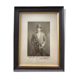 Photo framed under glass