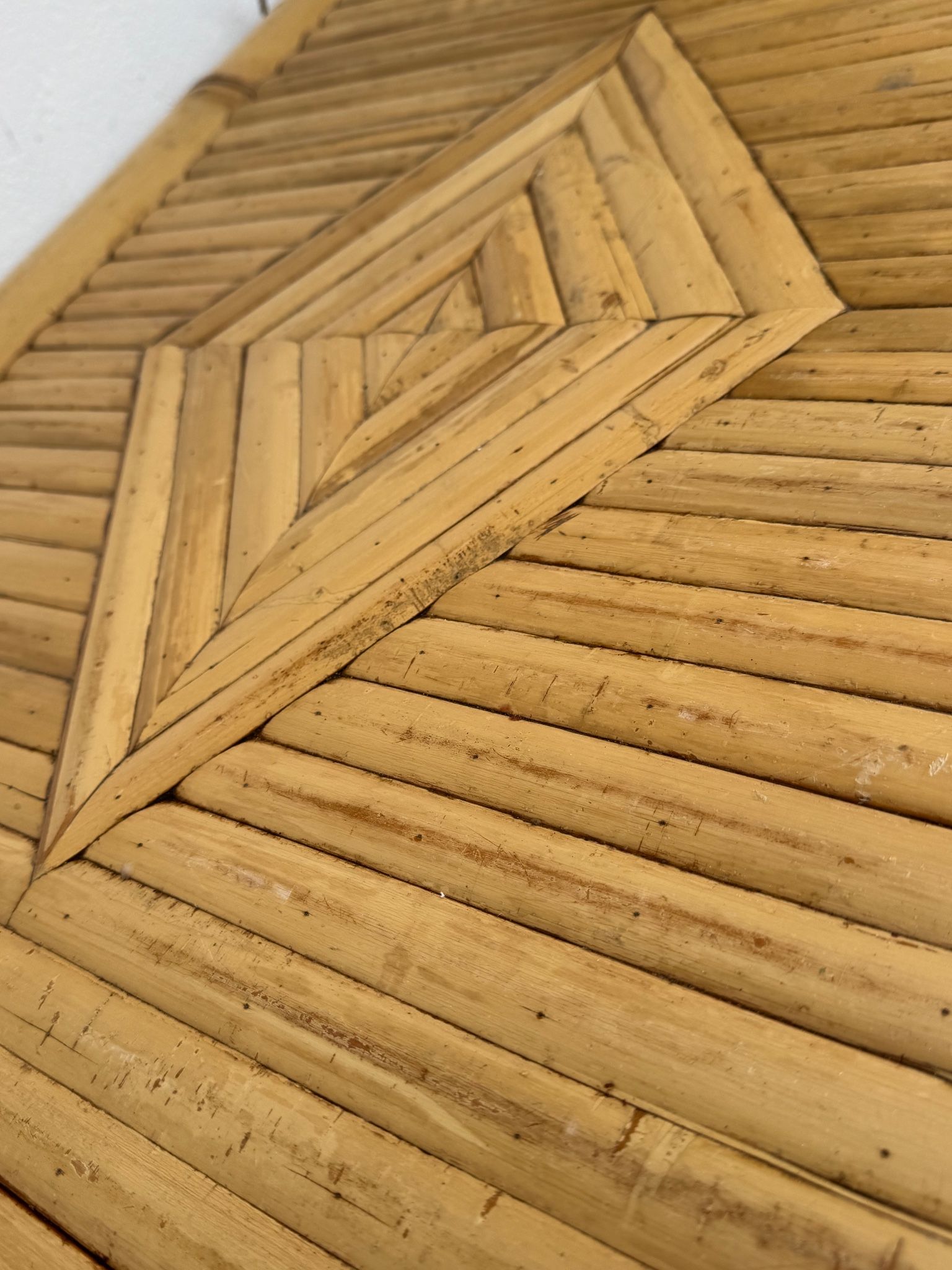 Vintage Bamboo Salon Table