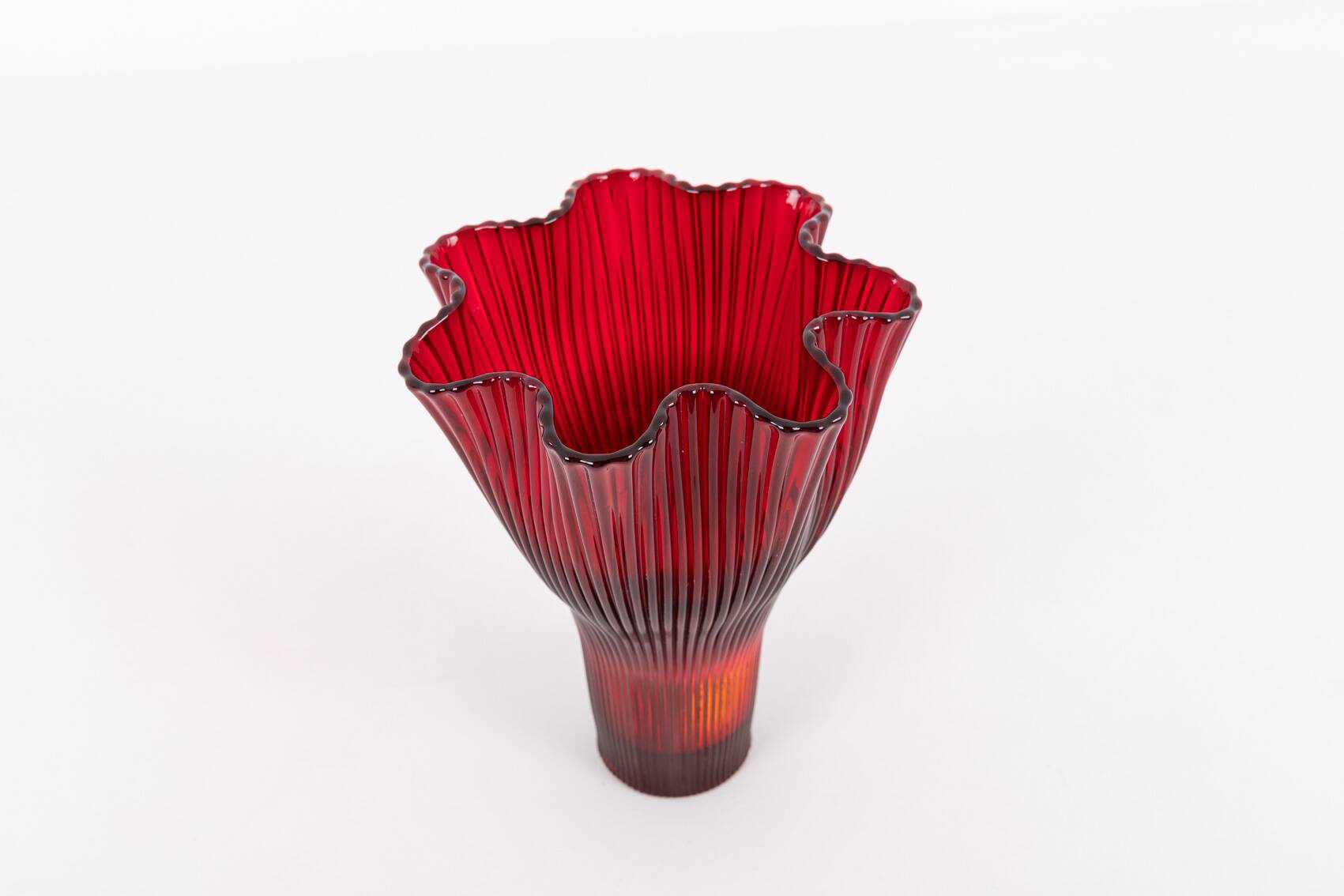 Art glass vase by Monica Bratt for Reijmyre, Sweden 1950’s