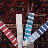 Vintage Turkish Oushak Rug Handwoven 112x330 cm