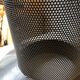 Tabouret ou pouf vintage en tôle perforée vers 1950