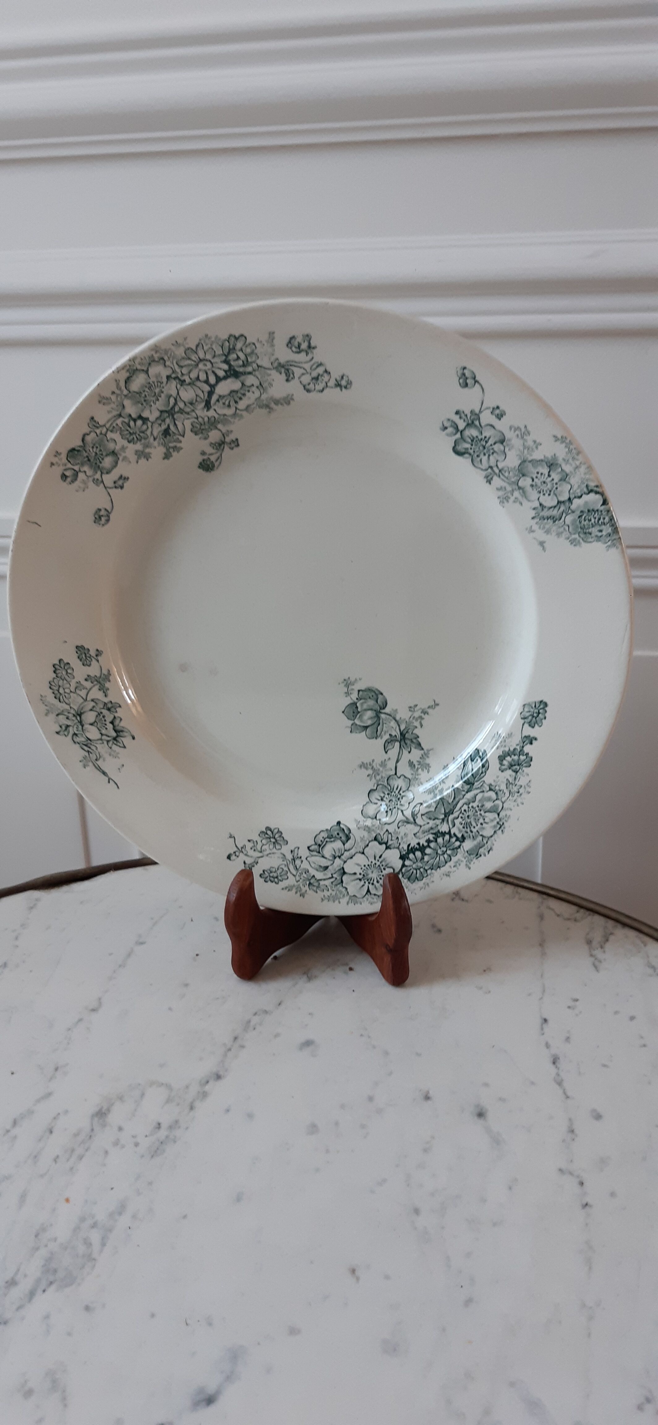 Round plate Iron Earth model Anemone late nineteenth