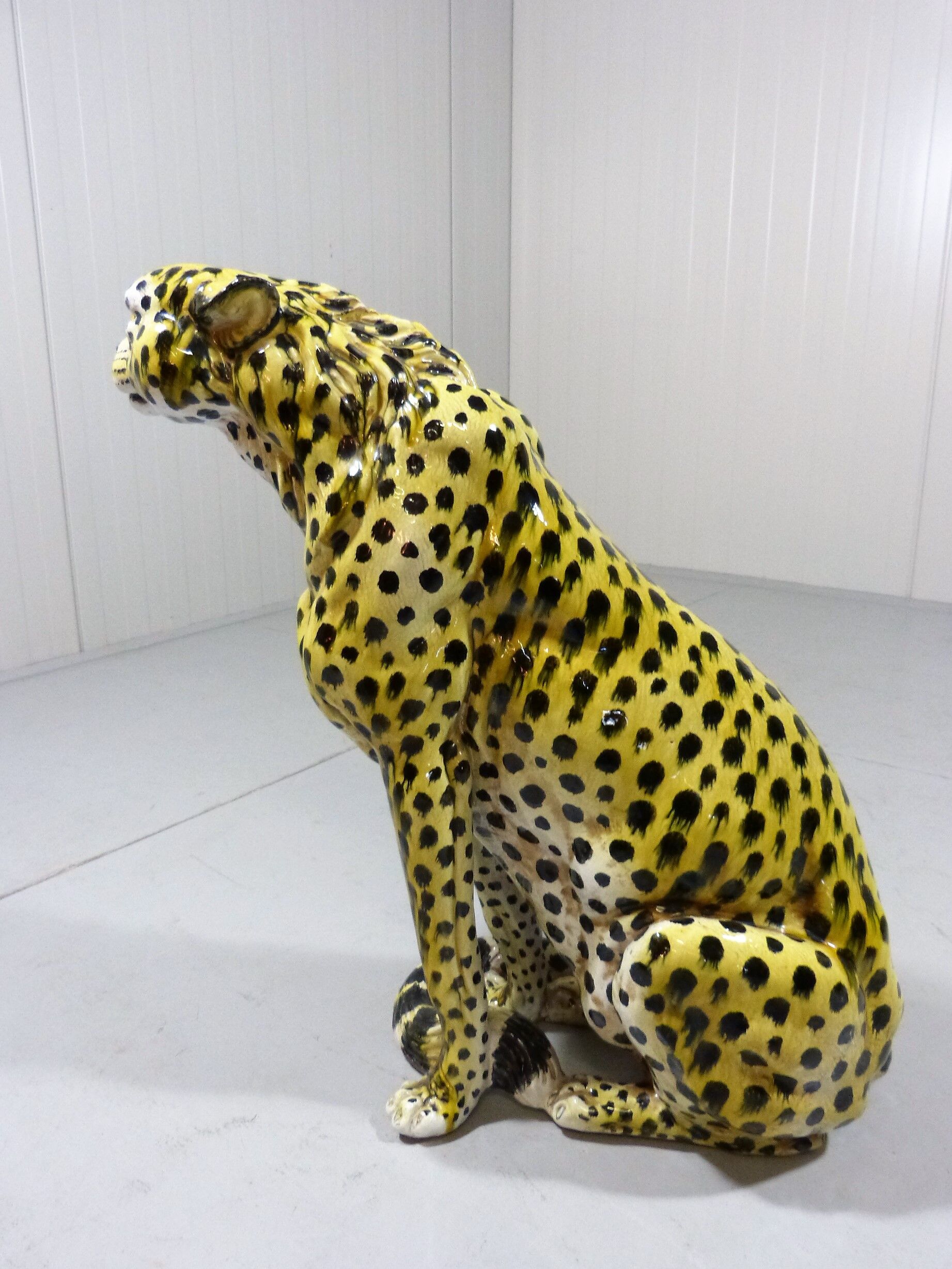 Vintage terracotta Cheetah, Italy 1960