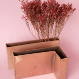 Vase angulaire design en cuivre