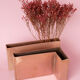 Vase angulaire design en cuivre