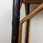Table en bois et rotin 1920