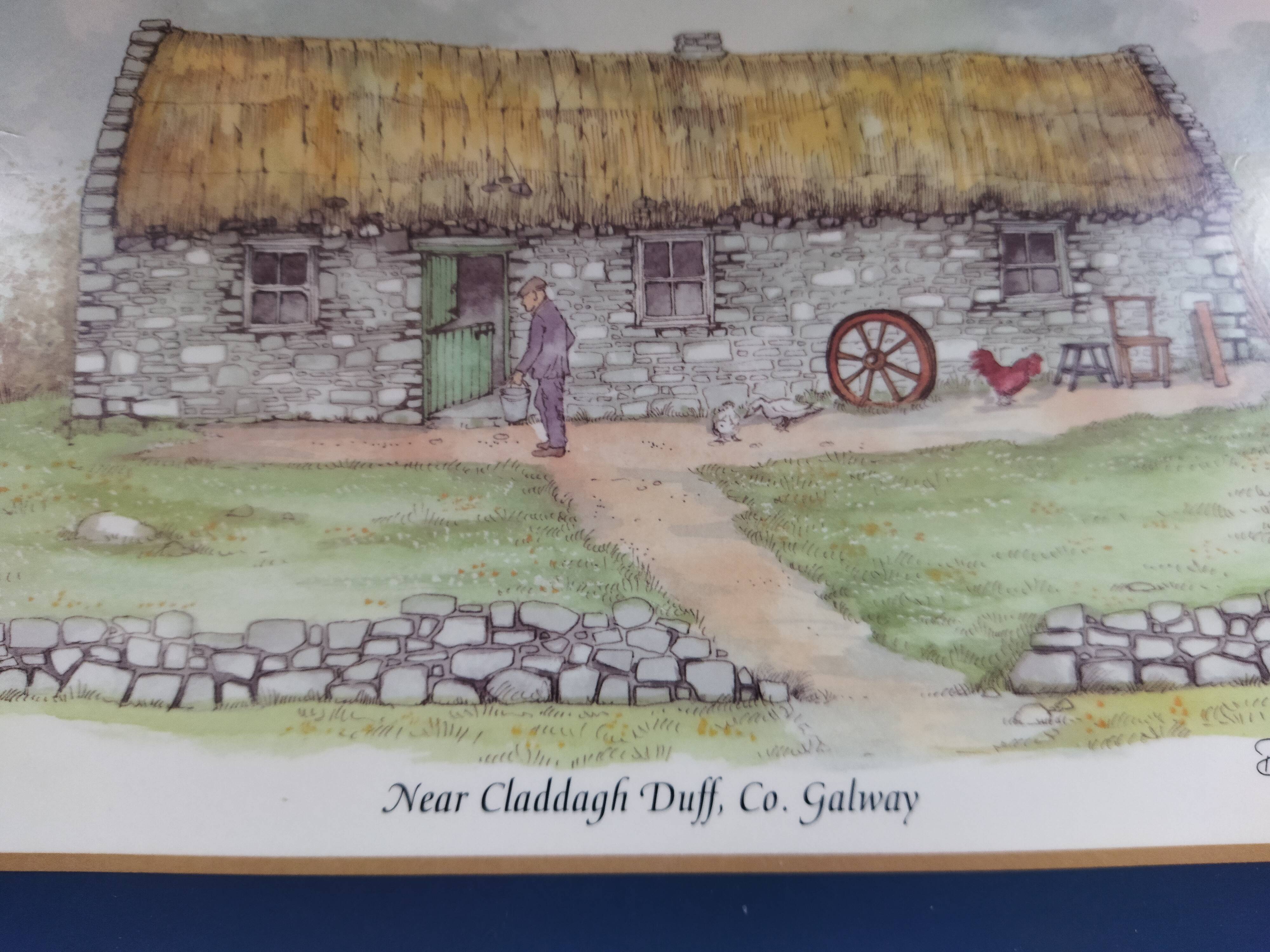 Placemats "Traditional houses of Ireland"
