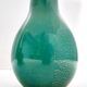 Vase en verre algue à coque verte avec feuille d'or par Tomaso Buzzi pour Venini