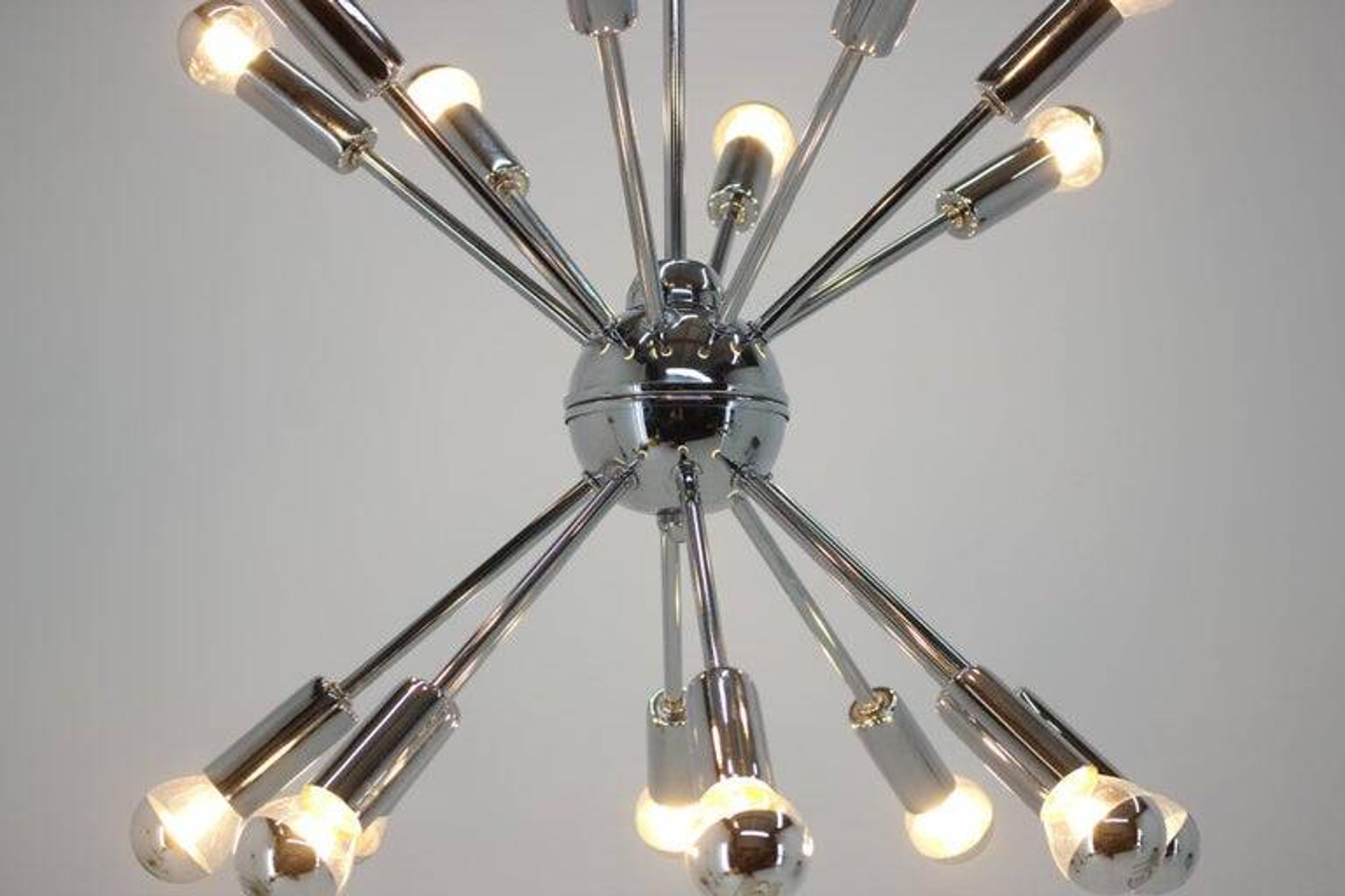 Chrome Pendant of the Space Age, Mid-Century, Sputnik, 1980s