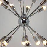 Chrome Pendant of the Space Age, Mid-Century, Sputnik, 1980s
