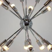 Chrome Pendant of the Space Age, Mid-Century, Sputnik, 1980s