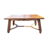 Vintage carved solid wood table