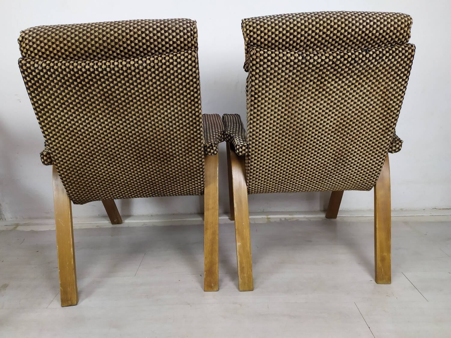 2 vintage Baumann armchairs
