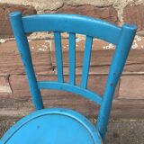 Vintage wooden bistro chair painted 1930